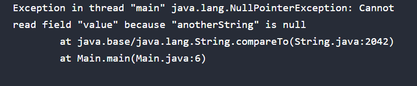 NullPointerException