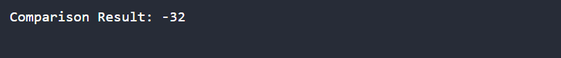 Using int compareTo