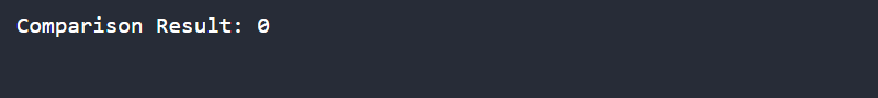 Using int compareToIgnoreCase