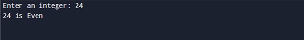Even or Odd Number