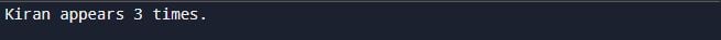 python count with string