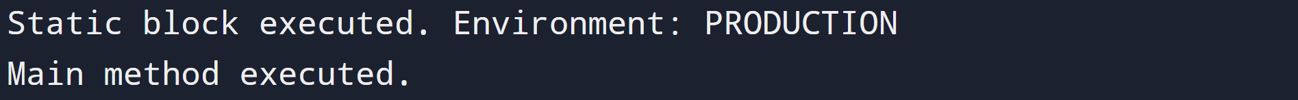 Static Block