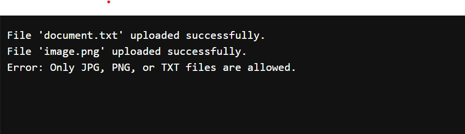 Example 2 - File Upload Using Functions