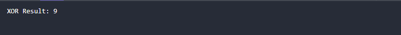 How to XOR Two Numbers in Python - output
