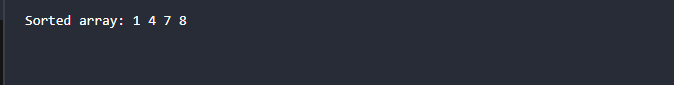Recursive Insertion Sort in C