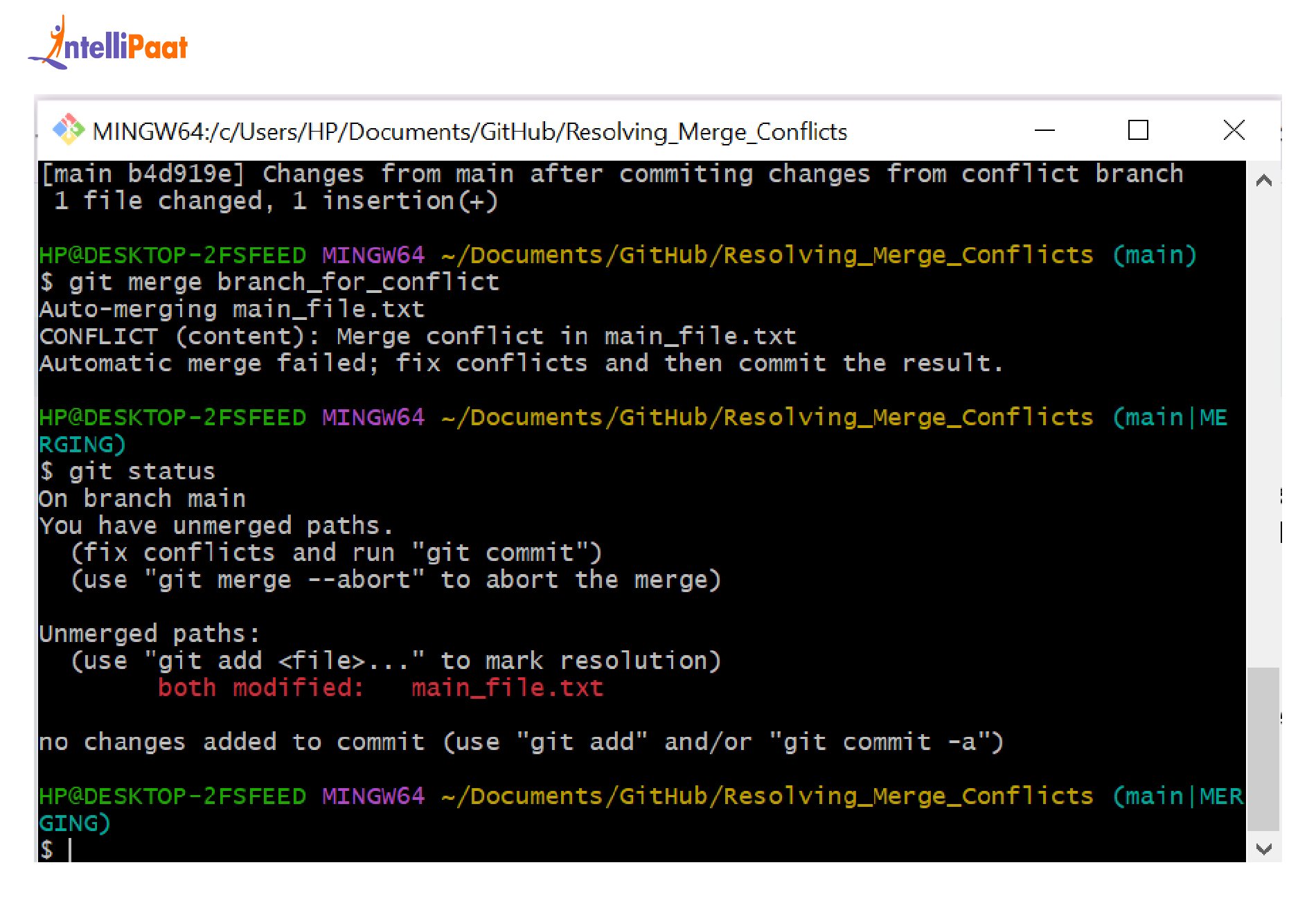 Step 1: Git status