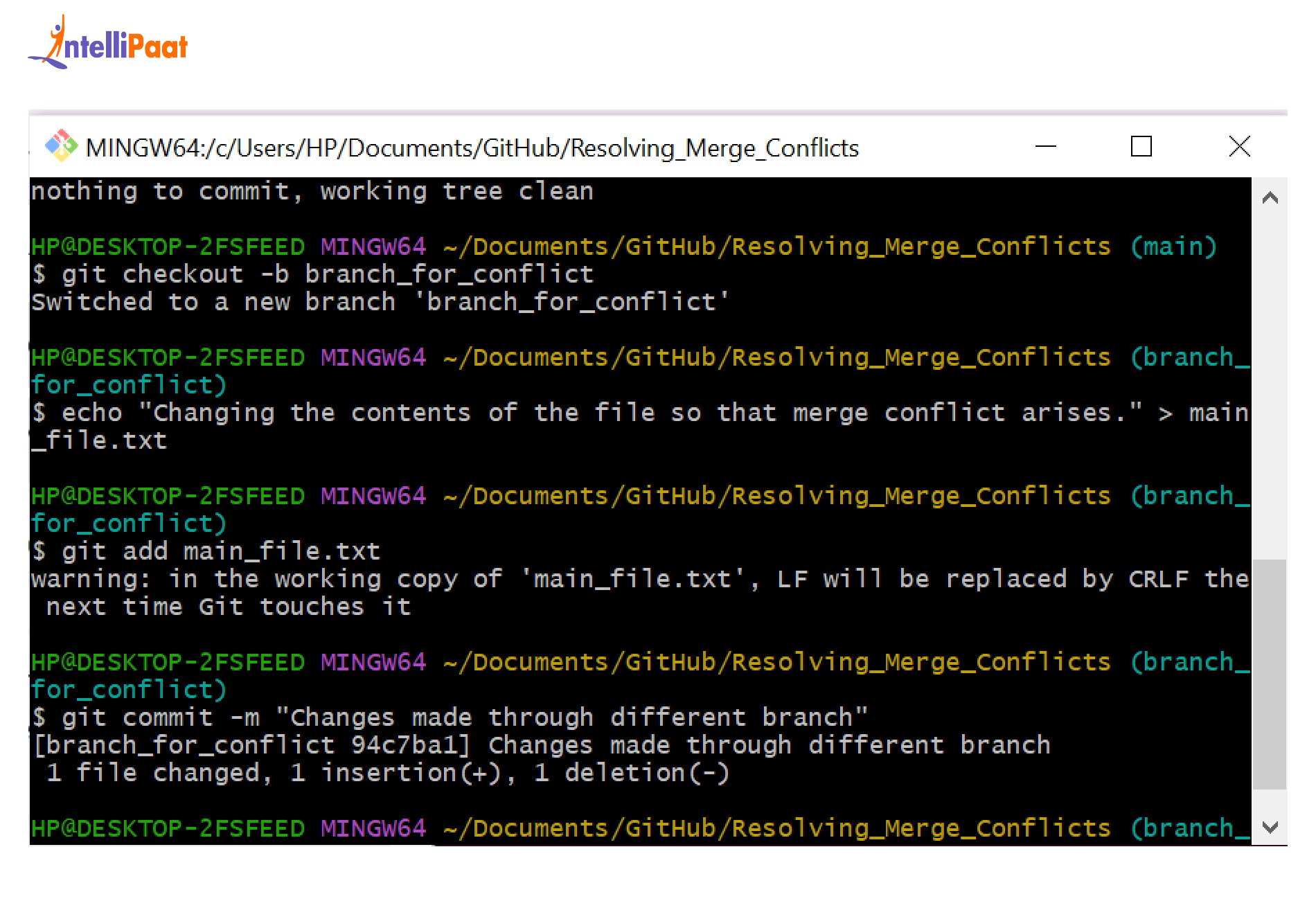 Step 4: Create a new branch
