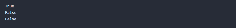 XOR Between Two Boolean Values in Python -= output