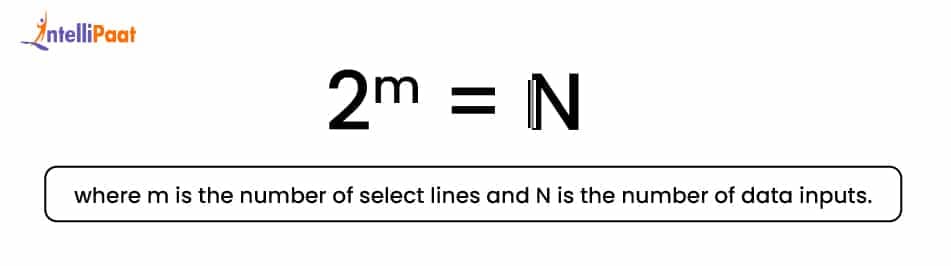 formula to calculate the number of select lines and input lines