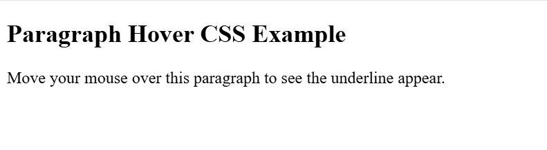 Adding Underline or Text Decoration on Hover