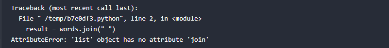 Calling join on the List Instead of the Separator Output