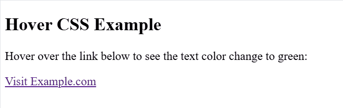 Change Text Color on Hover