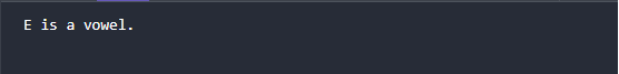 Check Whether a Character is a Vowel in C
