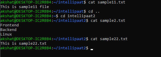Copy Command in Linux