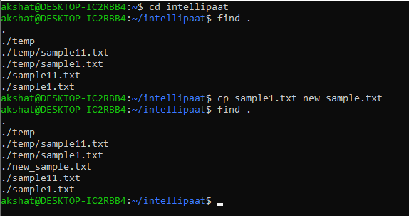 Copying and Renaming a File in Linux