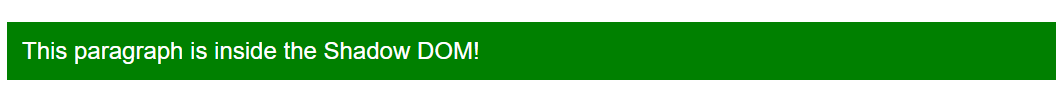 Creating a Shadow DOM using JavaScript 1