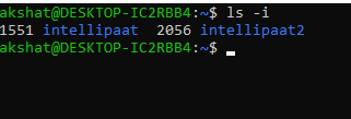 Display File Inode Number 