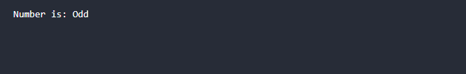 EvenOddExample