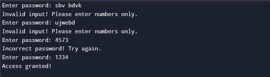 Example 3 do while loop in C