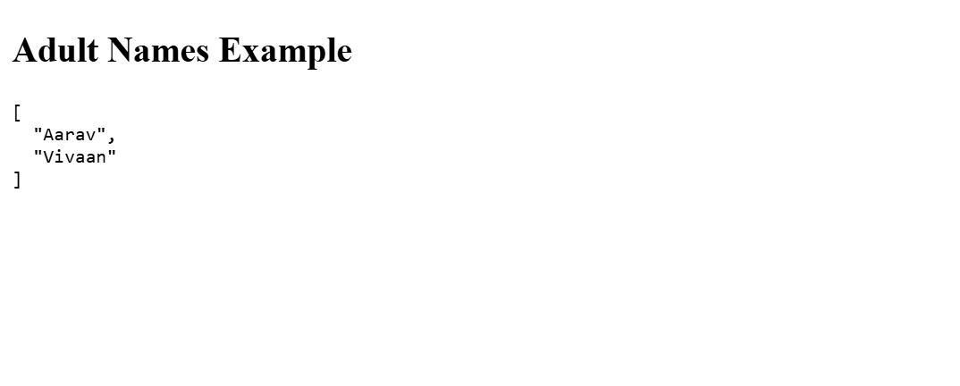 Filtering and mapping data output