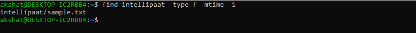 Find Recently Modified Files