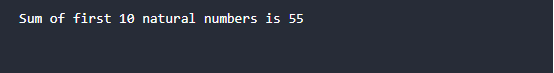 Find the Sum of Natural Numbers Using Recursion