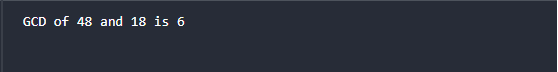 GCD (Greatest Common Divisor) Using Recursion