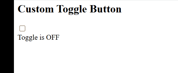 HTML Toggle Button.