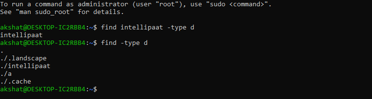 List the Directories
