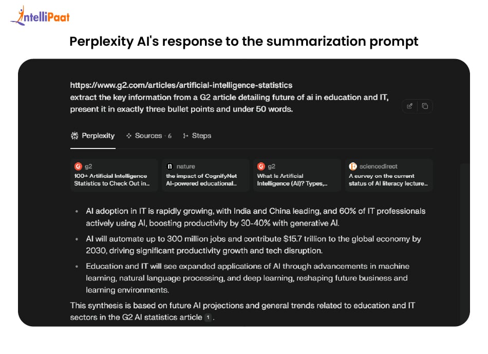 Perplexity vs ChatGPT for Summarization