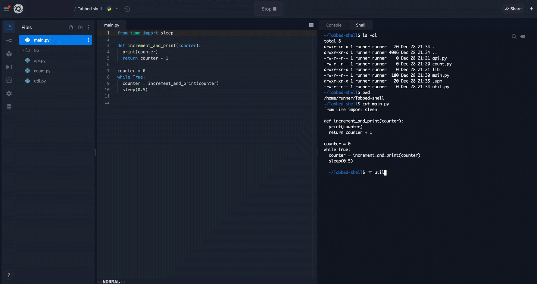 Replit Shell Scripting