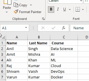 Shortcut 1: Merge Cells 