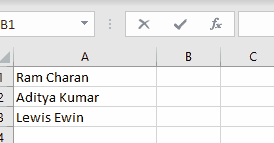 Split Cells In Excel Using Flash Fill