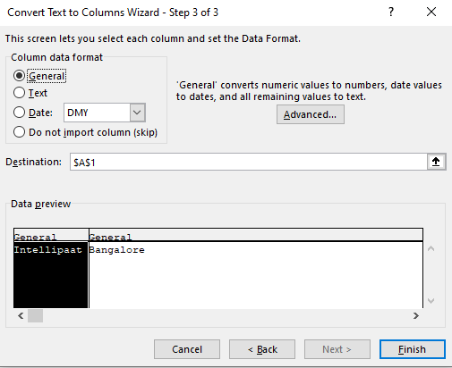 Split Cells in Excel Using a Delimiter