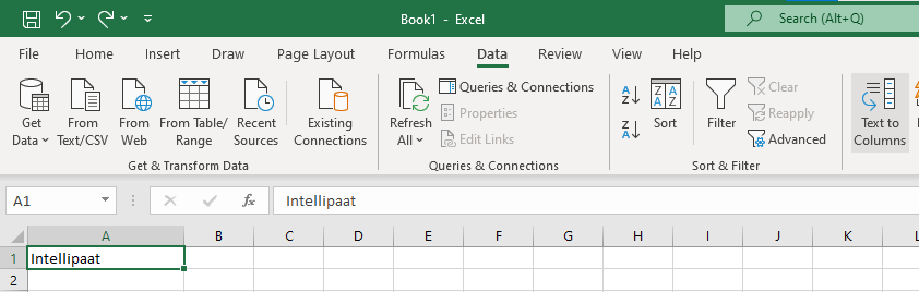 Split Cells in Excel Using the Fixed Width Option