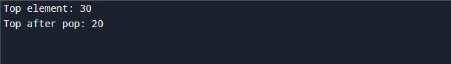 Stack ADT Example