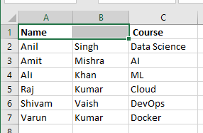 Steps to Merge Cells in Excel Using Center Across Selection 1