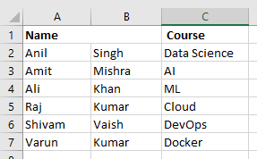 Steps to Merge Cells in Excel Using Merge Across3
