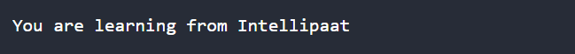 String Interpolation