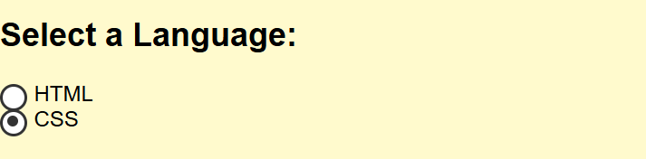 Styling HTML Radio Buttons Using CSS