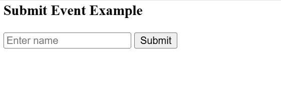 Submit event