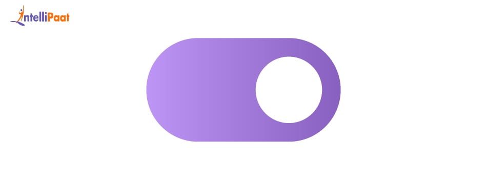 The image below shows an HTML toggle switch
