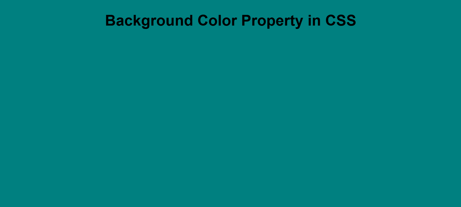changing background color using CSS