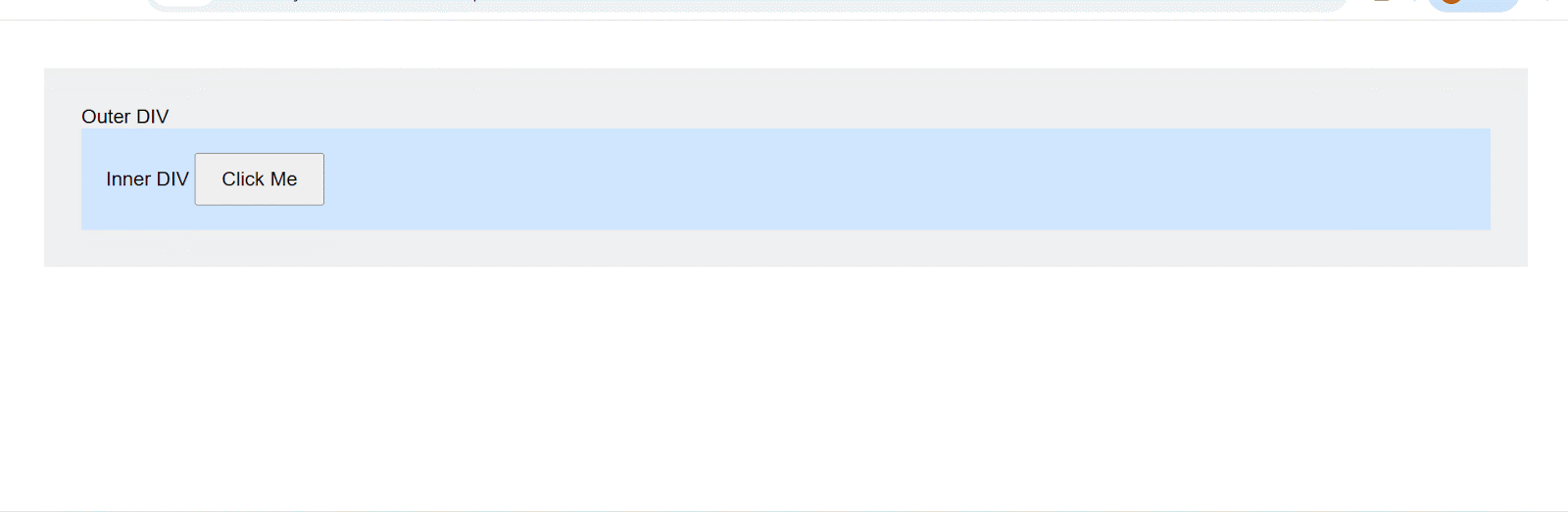 event bubbling in JavaScript