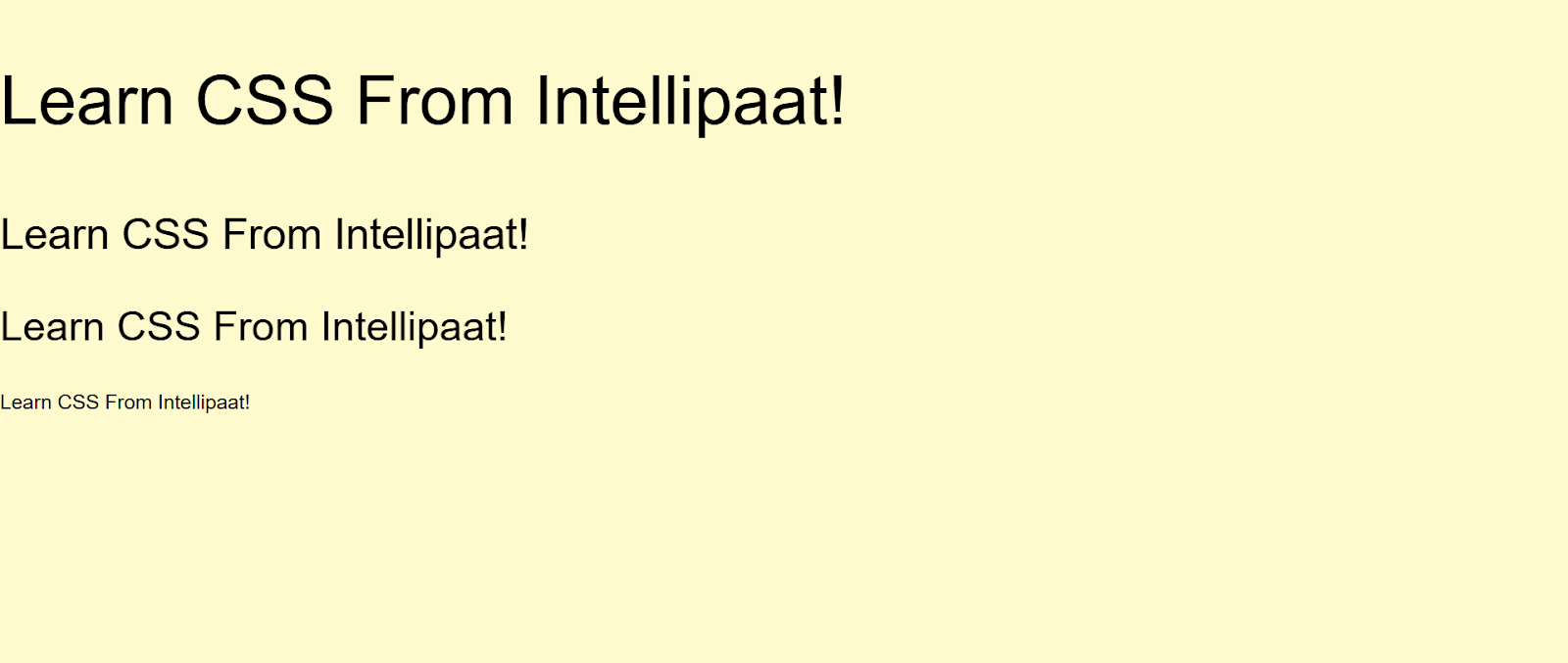 font size CSS