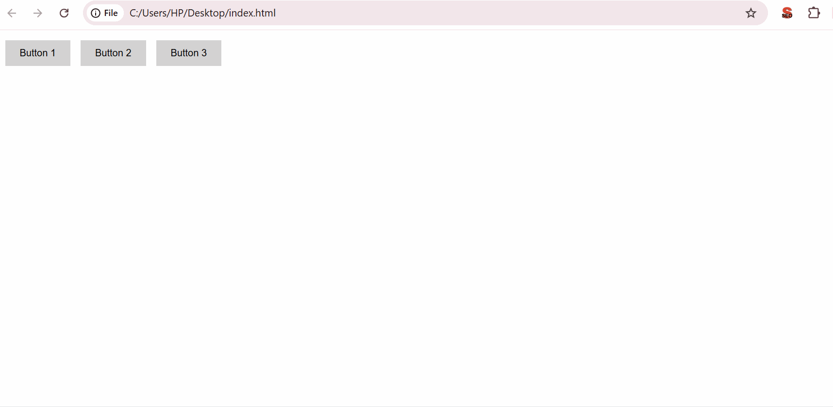 jQuery example using buttons