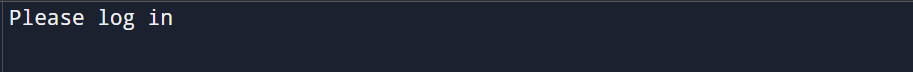 logical NOT operator