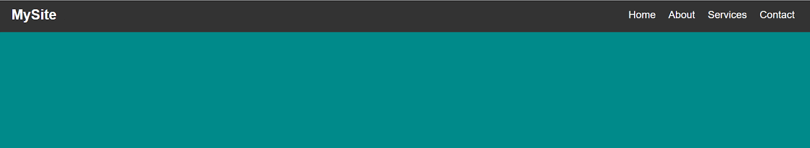 navigation bar with hamburger menu