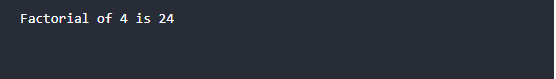 working of recursion in C 