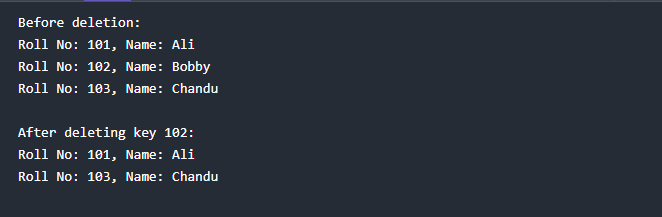 Deleting the Elements